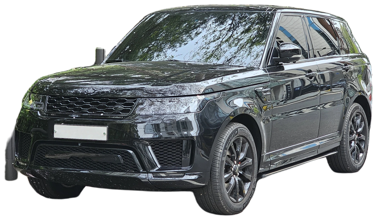 Range Rover Sport noire disponible à la location chez LAHNIN PRO CAR